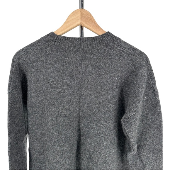 Madewell Starry Night Pullover Sweater Merino Wool size Small Boxy Fit Grey - Picture 7 of 13